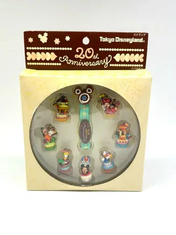 [레어] 도쿄 디즈니랜드 20주년 기념 스트랩 세트 미사용품