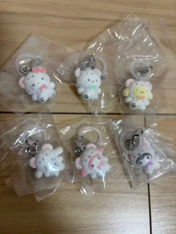 산리오 메지루시 액세서리 포근포근 스노우 컴플리트 전 6종