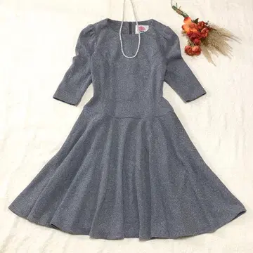 Toilette 트위드 플레어 원피스 일본제 성숙 큐트 가을/겨울/봄