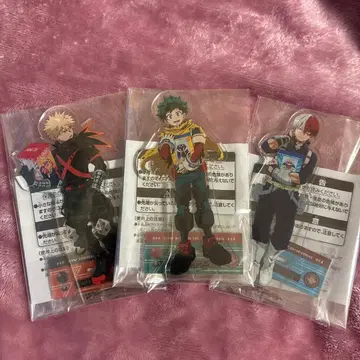 나의 히어로 아카데미아 스탠드 포함 빅 아크릴 플레이트 남코 3종