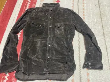 플랫 헤드 긴팔 셔츠 다크 브라운