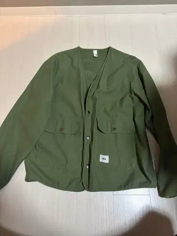 WAX THM 노카라 자켓 L 사이즈 올리브