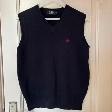 폴로 울 베스트 네이비