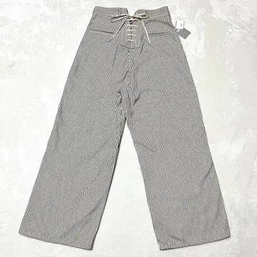 거의 새 상품 택 포함 BEAMS BOY 히코리 와이드 팬츠 1(S)