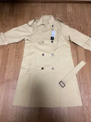 택 포함 미사용 새상품 세븐 페어리 베이직 트렌치코트