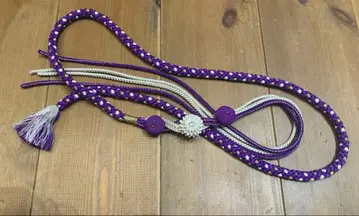 후리소데 허리띠 보라색 스와로브스키