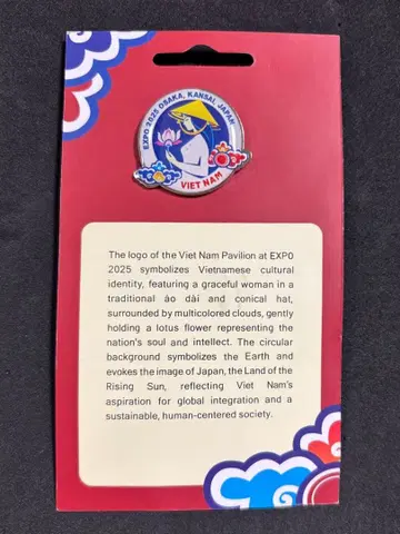 오사카 간사이 만박 EXPO 2025 베트남 파빌리온 핀 배지