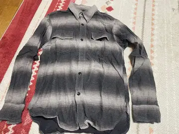 쿠시맨 긴팔 플란넬 셔츠 그레이