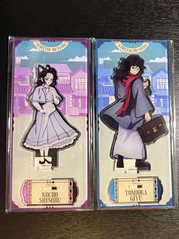 리로호텔즈 귀멸의 칼날 아크릴 스탠드 토미오카 기유 코쵸우 시노부 세트