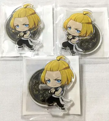 불꽃 소방대 제비뽑기당 아서 미니 아크릴 스탠드 3개 세트