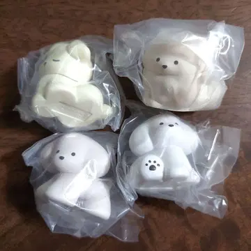 테라오카 나츠미 여러 가지 강아지 피규어 가챠 4종 세트