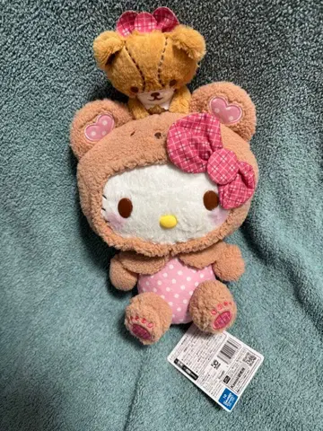 헬로키티 딸기신문 645호 콜라보레이션 페어 봉제 인형
