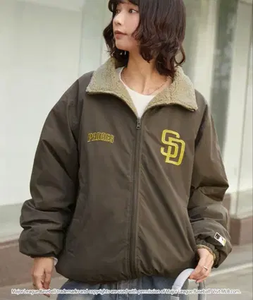 MONOMART MLB 2WAY 리버서블 나일론 보아 자켓 M