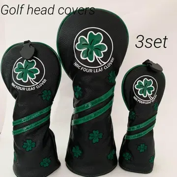 골프 헤드커버 클로버 블랙 페어웨이 우드 유틸리티