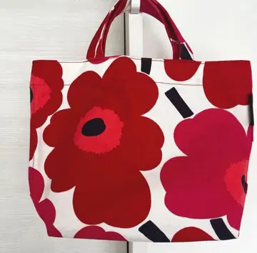 마리메꼬 Marimekko 백 빨간 꽃무늬