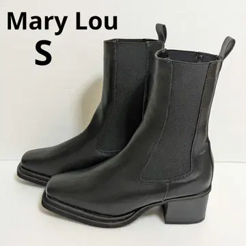 [ 새상품 ] Mary Lou 쿠션 솔 사이드 고어 부츠 블랙 S 사이즈