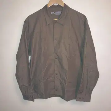 무인양품 브라운 L 사이즈 긴팔 셔츠 포켓 부착