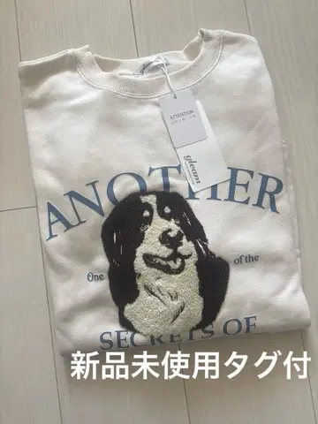 미사용 새상품 택 포함 Good Riddance 도그 자수 맨투맨