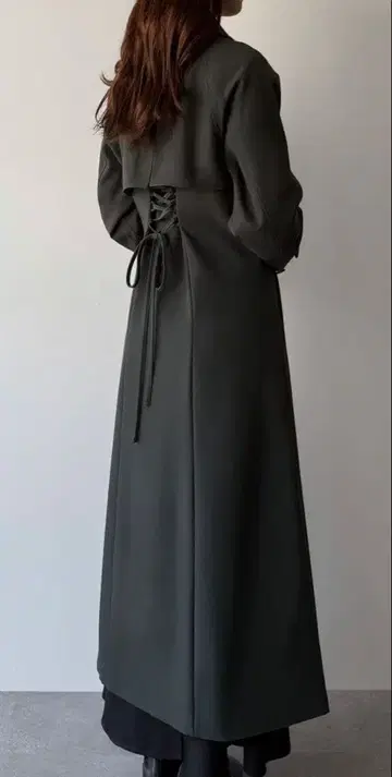 mipiarl 스탠칼라 롱 레이디 코트