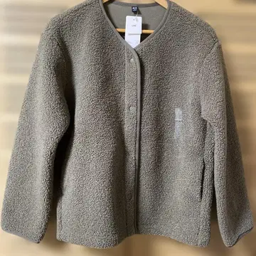 새상품 유니클로 보아 플리스 가디건 사이즈 L 전체 포켓 포함