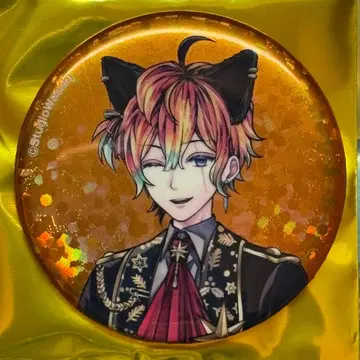 악마 집사와 검은 고양이 난자 홀로그램 캔뱃지 테디