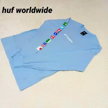 HUF 국기 디자인 긴팔 티셔츠