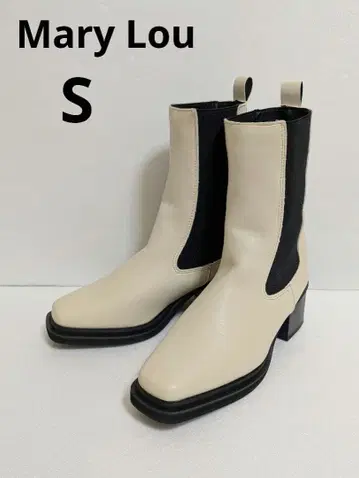 [ 새상품 ] 멜리 쿠션 밑창 사이드 고어 부츠 블랙 숏 S 사이즈