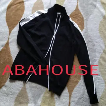 ABAHOUSE vintage 트랙 자켓 저지 블랙