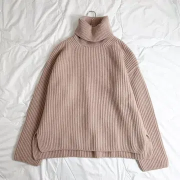 카오스 chaos 플란무스 캐시미어 꽈배기 터틀넥 니트 캐시미어 100%