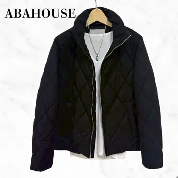 ABAHOUSE 패딩 자켓 퀼팅 자켓 다운 자켓 블랙