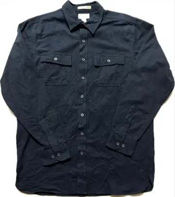 L.L.Bean 샤미 크로스 셔츠 L 네이비 두꺼운 원단