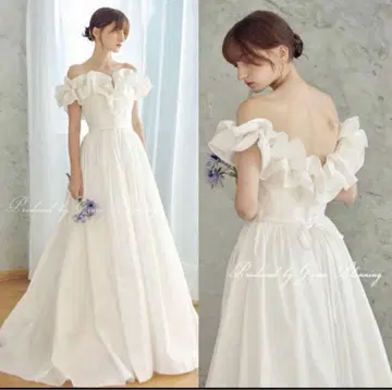 오프숄더 웨딩 드레스
