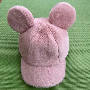 도쿄 디즈니랜드 핑크 귀도리 모자