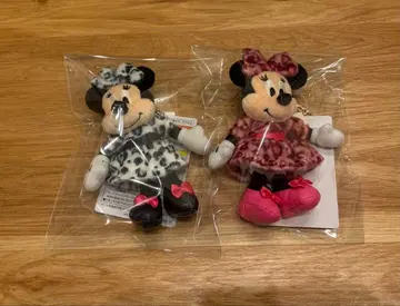 미니 봉제 인형 참 디즈니 레오파드 무늬 2종