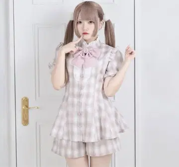 팔 엘프 모듬 프릴 콤비네존 셋업