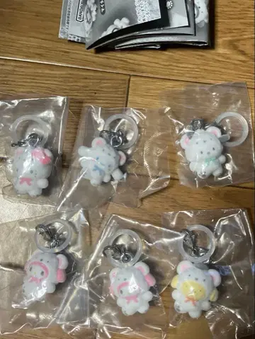 산리오 메지루시 액세서리 복슬복슬 스노우 6점 세트