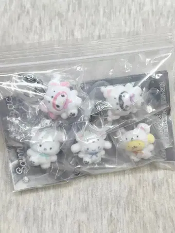 화이트 곰 캡슐 토이 5개 세트