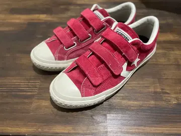 Converse 레드 벨크로 스니커즈 26.5cm 컨버스