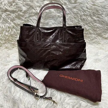 GHERARDINI 게라르디니 2WAY 토트백 숄더 브라운