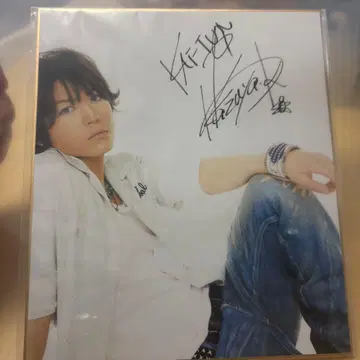 오늘만 판매! 카메나시 카즈야 사인 포함 색지