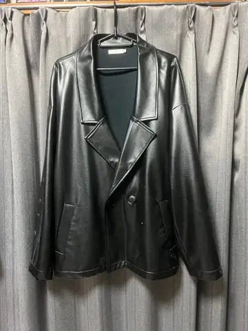 블랙 더블 브레스트 자켓