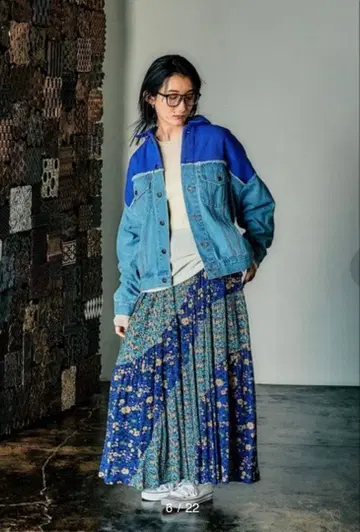 niko and MODE NORM CORE 에스컬고 맥시 플라워 스커트