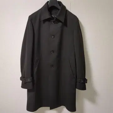 블랙 스텐카라 코트 MAJI