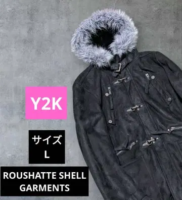 archive 스웨이드 느낌 자켓 코트 퍼 시크 스타일 Y2K 그런지 L