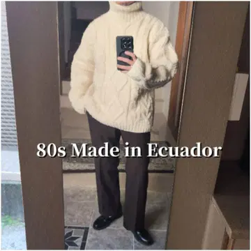 에콰도르제 C.C.H 터틀넥 니트 에콰도르 니트