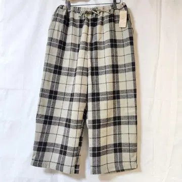 SM2 울 혼방 체크 이지 팬츠 새상품 사만사 모스모스