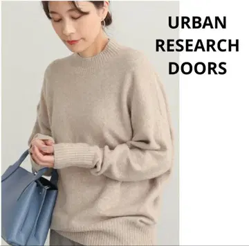 URBAN RESEARCH DOORS 하이넥 모찌모찌 니트