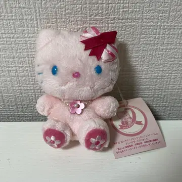 헬로키티 봉제 인형 핑크 리본 페스티벌 2006 펄 꽃