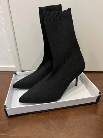 여성용 힐 부츠 블랙