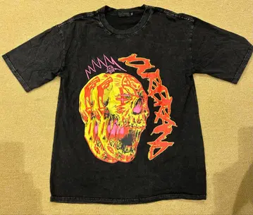 ONE SEVEN 스컬 프린트 T셔츠 M